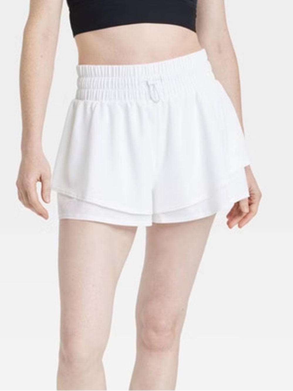 JoyLab White Layered Athletic Shorts j